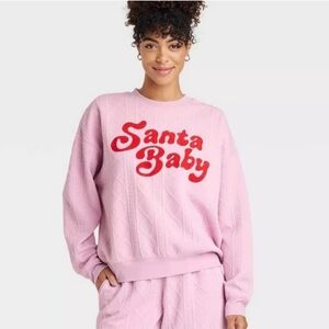*NEW* Grayson Threads 'Santa Baby' Pullover sweatshirt Size L